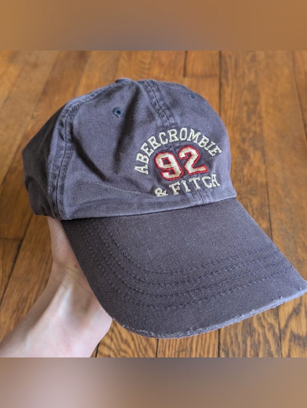 Vintage 90's Abercrombie & Fitch Logo Baseball Hat Cap